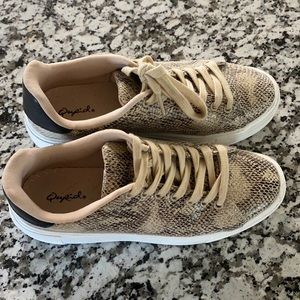 Snake skin sneakers